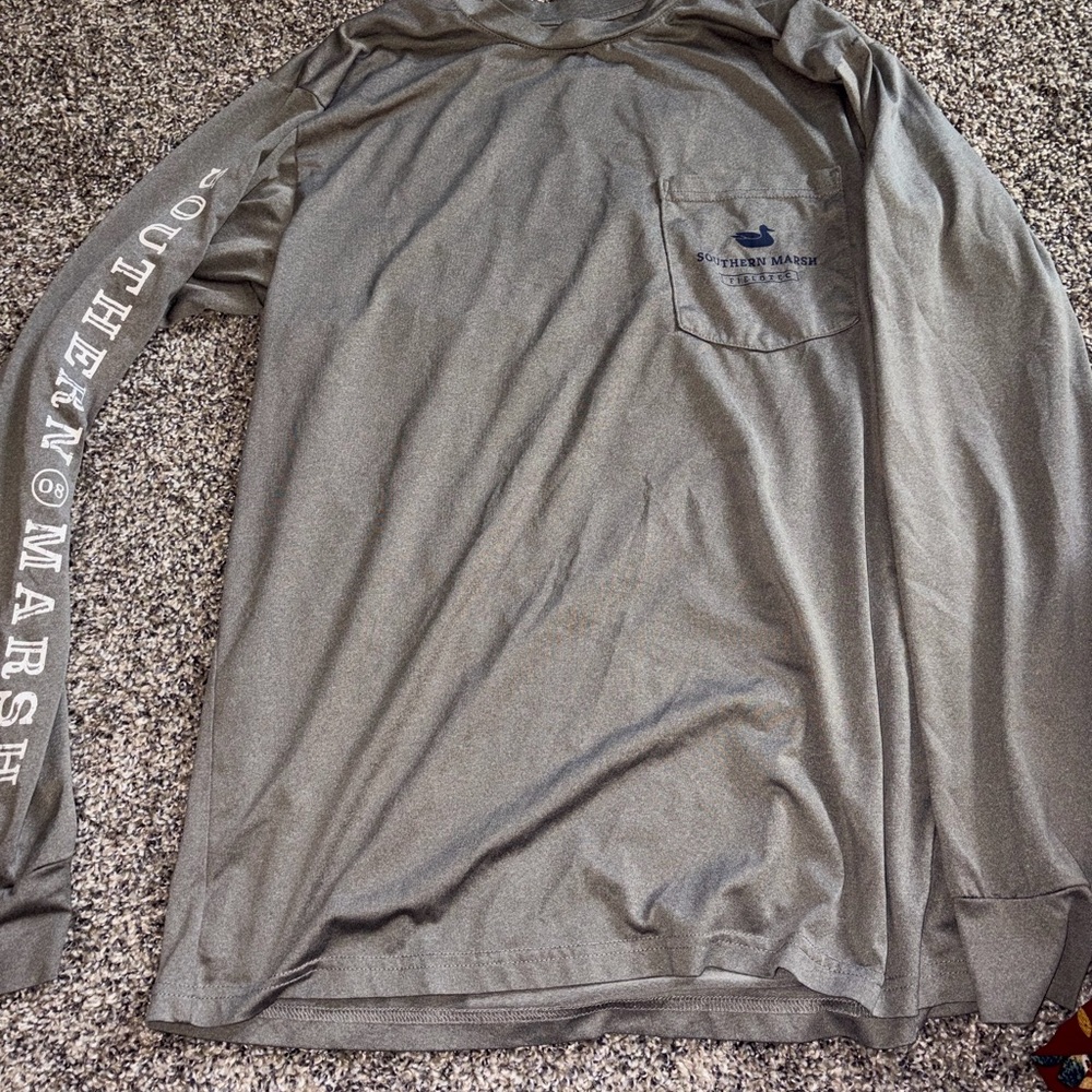 Southern Marsh Charcoal Long Sleeve Tee